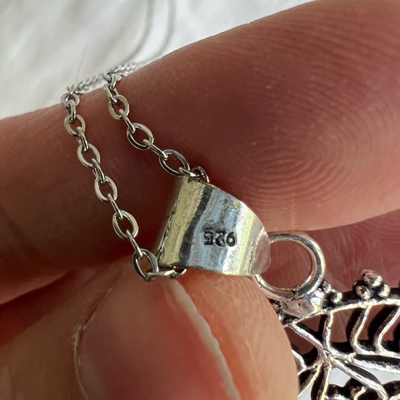 925 Brilliant Flash Labradorite + Topaz Necklace Pendant - Picture 7 of 7